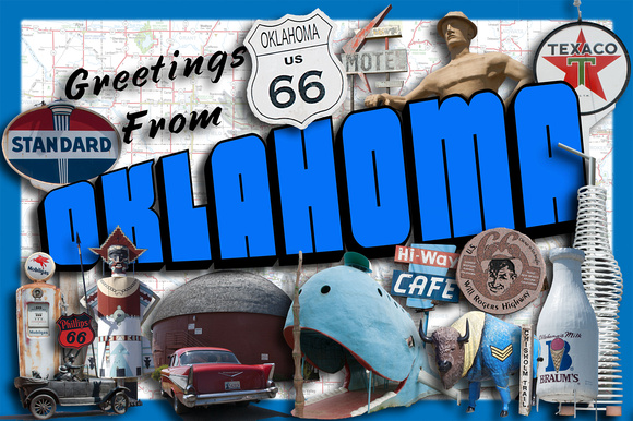 Greetings From Oklahoma Route 66 - #381