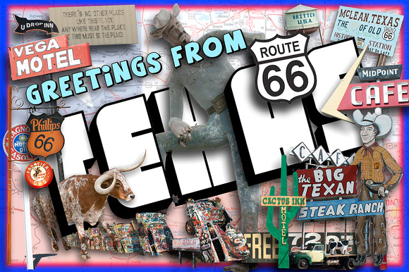 Greetings From Texas Route 66 - #400