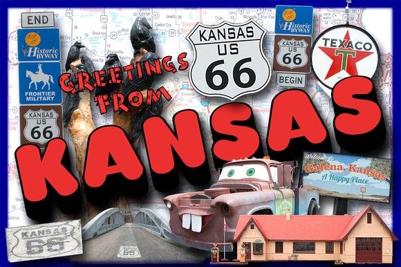 Greetings From Kansas Route 66 - #371